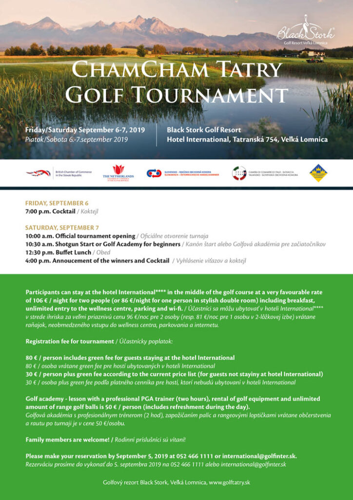 Cham Cham Tatry Golf Tournament black stork golf resort 6. 7.9.2019 01